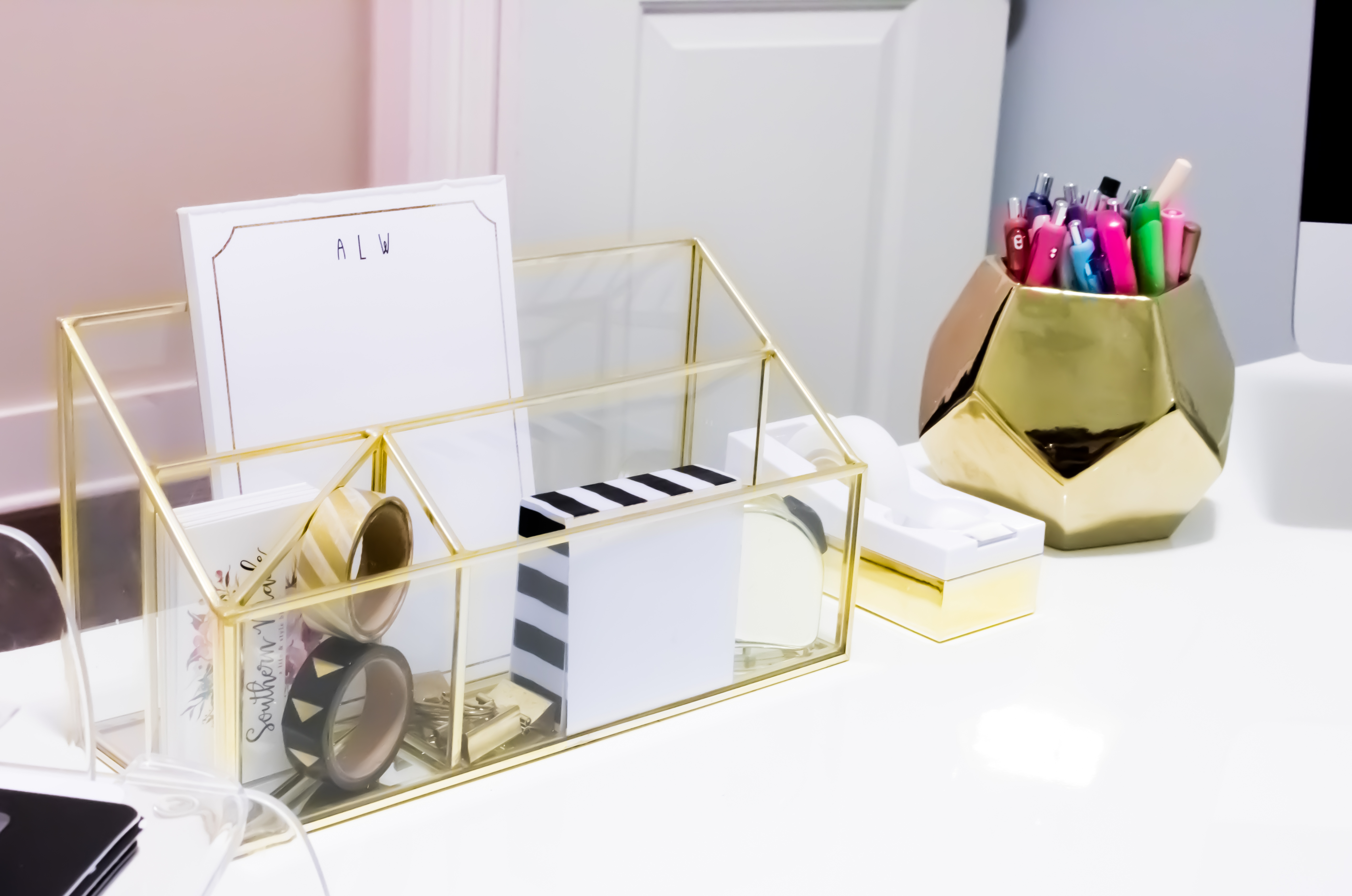 target gold desk organizer
